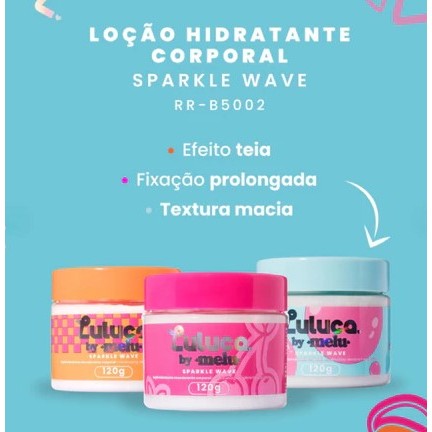Loção Hidratante e Desodorante Corporal Sparkle Wave Luluca By MELU RUBY ROSE