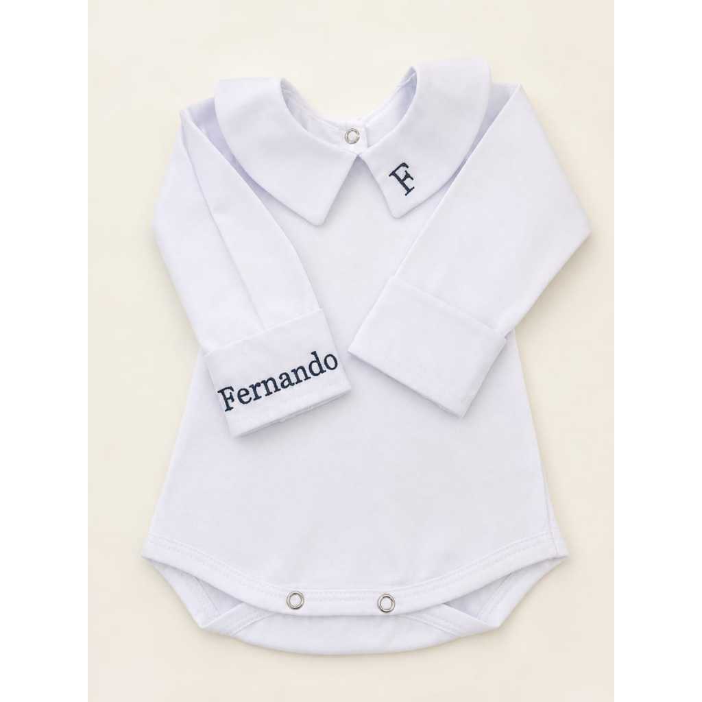 Body Para Saída Maternidade Luxo Bebe Personalizada Bordada