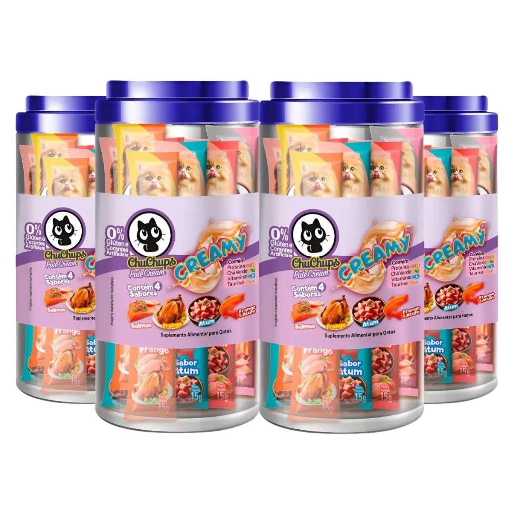 Petisco ChuChups Mix Sabores - Pote 24 Unidades