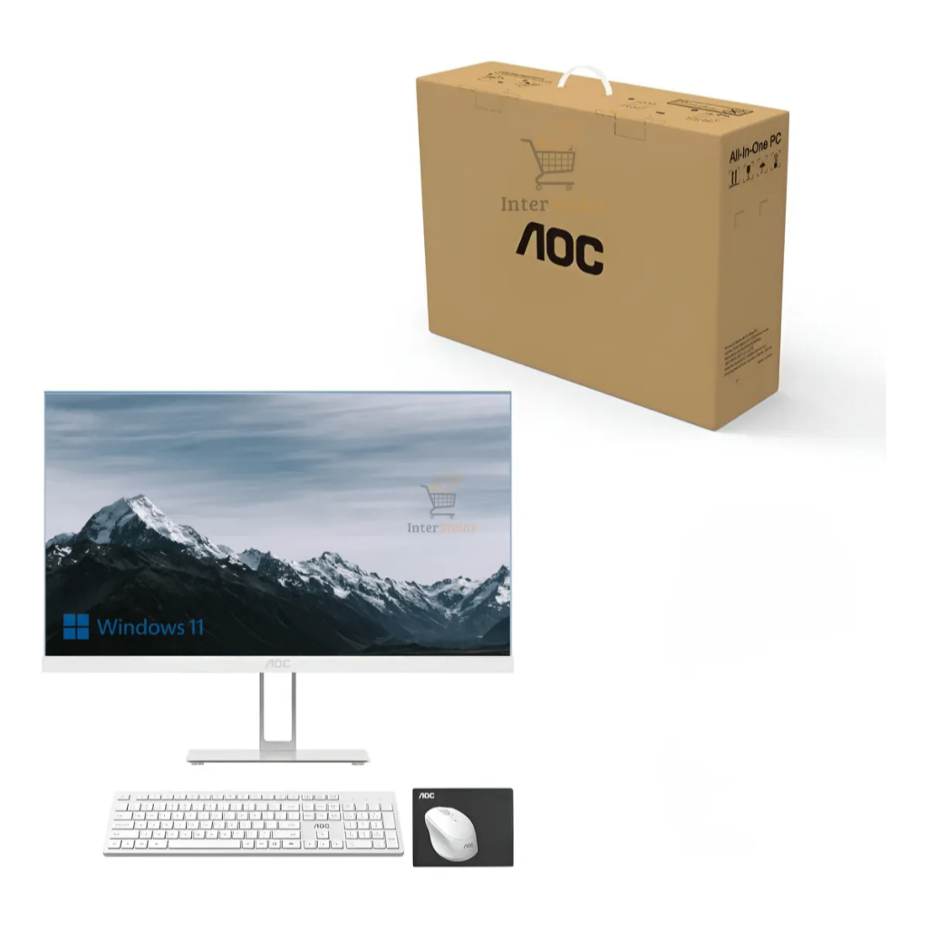 Computador All in One AOC 23.8" Full HD | Intel Core i5 | 16GB RAM | SSD 512GB | Tela Fina | Para Escritório e Casa