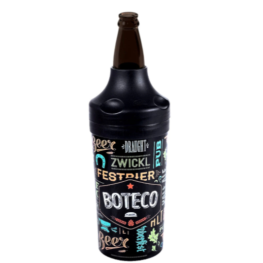 Porta Garrafa Camisinha 600ml Mantém Cerveja 600ml Gelada Estampado Lettering