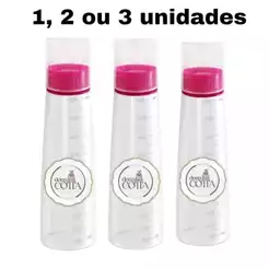 Bisnaga Regador de Massas Com 1, 2 ou 3 Unidades Umidecedor de Bolo com Chuveirinho e copo Graduado