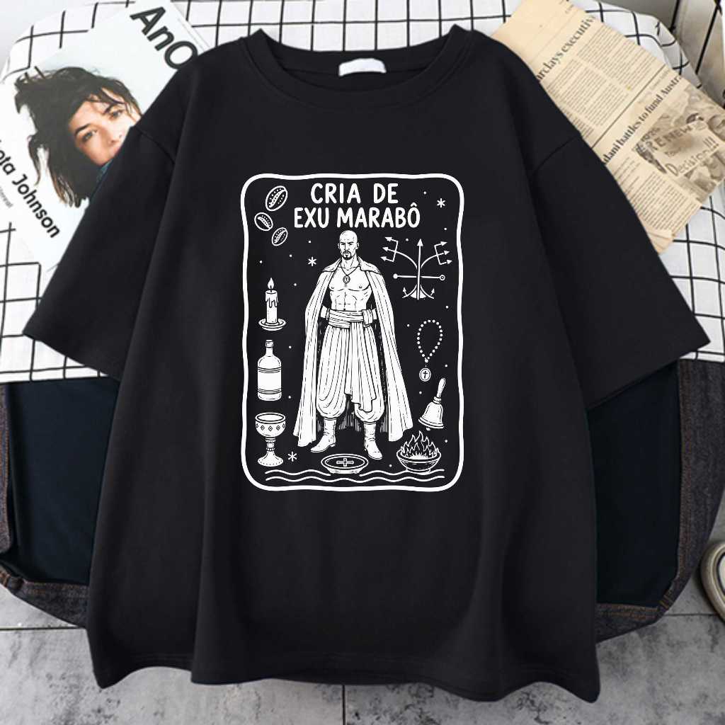 Camiseta Cria De Exu Marabô Umbanda Candomblé Axé Unissex 100% Algodão