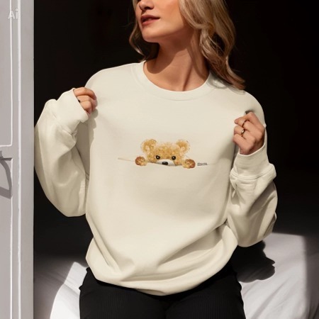 Moletom Blusa Frio Feminino Urso Carinhoso Sueters Algadao Alta Qualidade