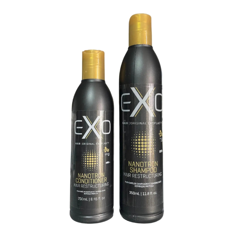Kit Nanotron Reconstrução Shampoo 350ml e Condicionador 250ml - Exo Hair