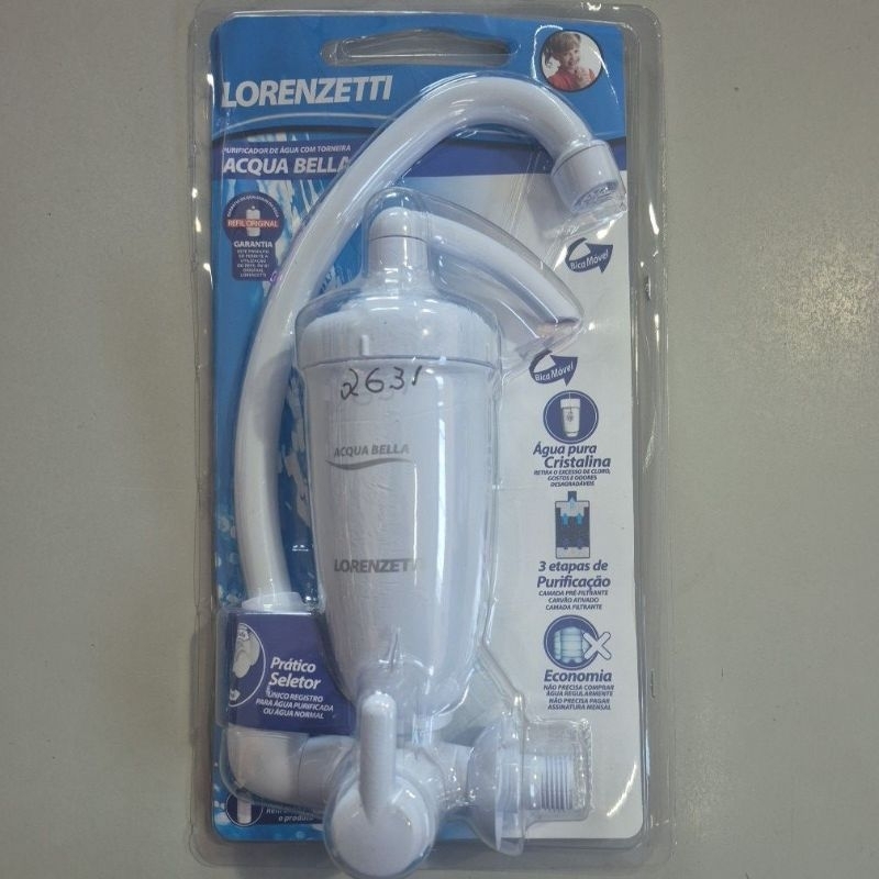 Purificador Filtro De Água Lorenzetti Acqua Bella Branco Parede