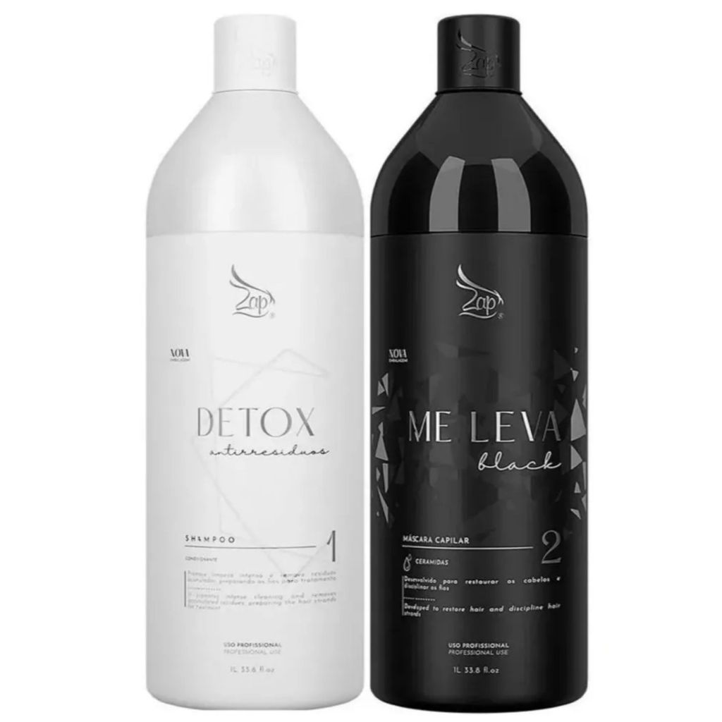 Escova progressiva Zap Me Leva 2x1000 -480ml Original