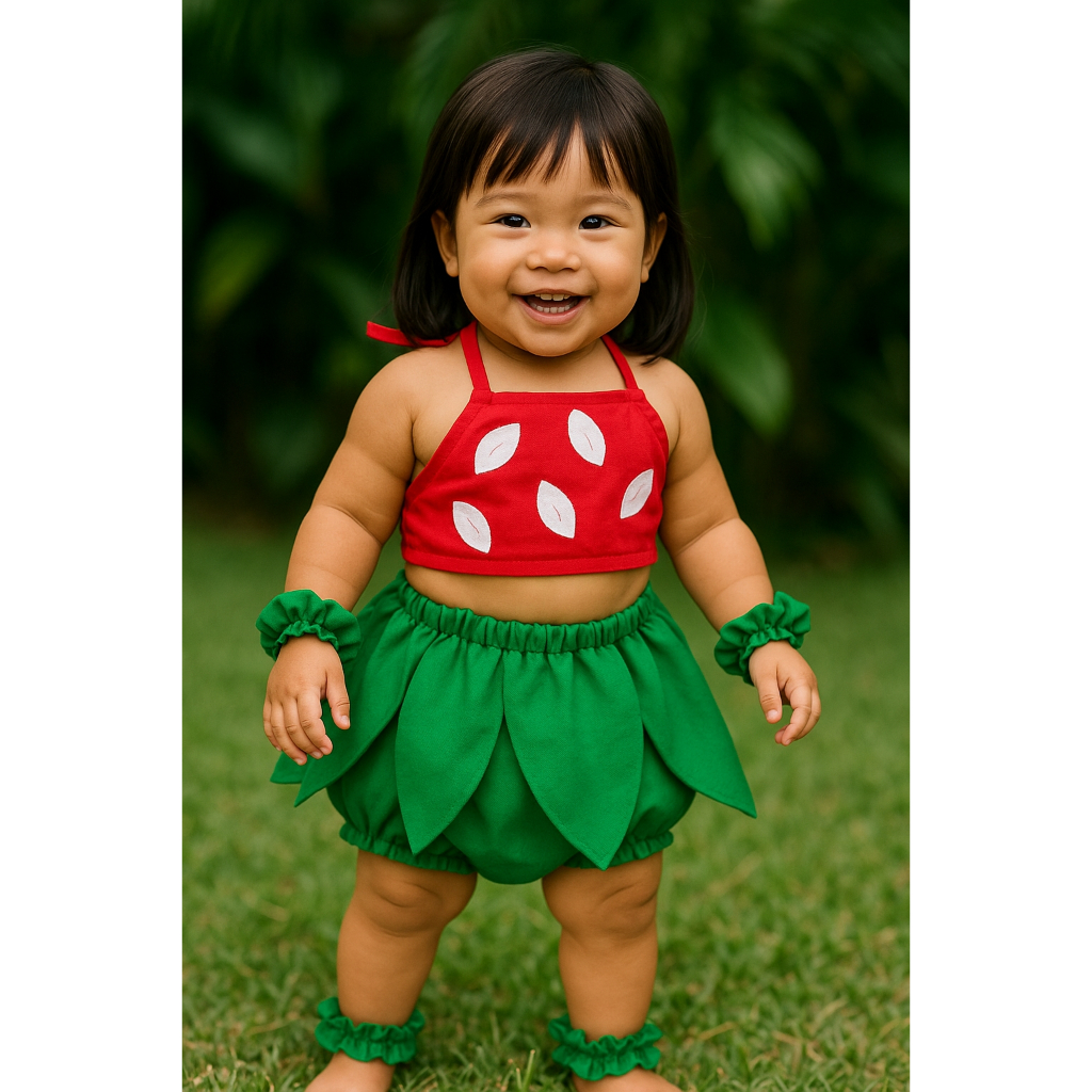 Fantasia infantil conjunto Lilo/stitch tamanho 1 ano.