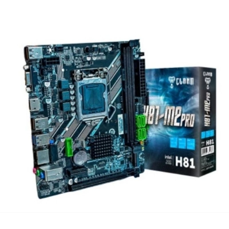 PLACA MÃE H81-M2 PRO | SOCKET LGA 1150 - DDR3 - M.2 NVMe - CLANM A PRONTA ENTREGA!