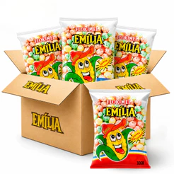 Fardo Flokimel Pipoca Colorida C/25 Unidades de 30g Emília Festa Junina