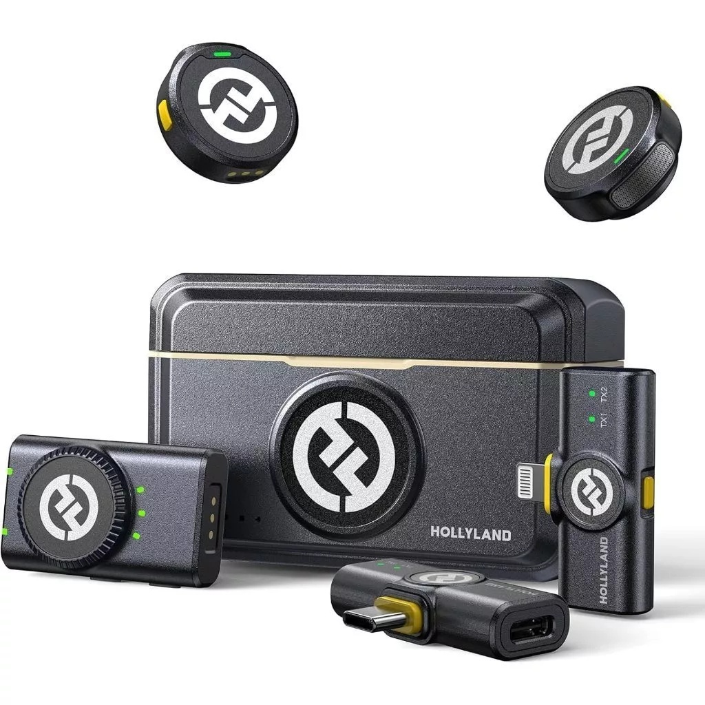 Microfone Lapela Bluetooth sem fio Hollyland Lark M2 Versão Lighting USB-C Câmera Combo Duo Original Informações Avantpr