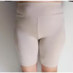Bermuda Segunda Pele Feminina Cós Alto Plus Size, Anti atrito de coxas, Confortável e não Marca