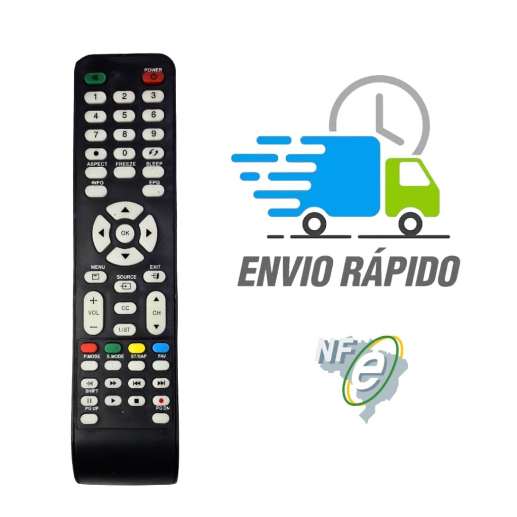 CONTROLE REMOTO PARA TV CCE LED