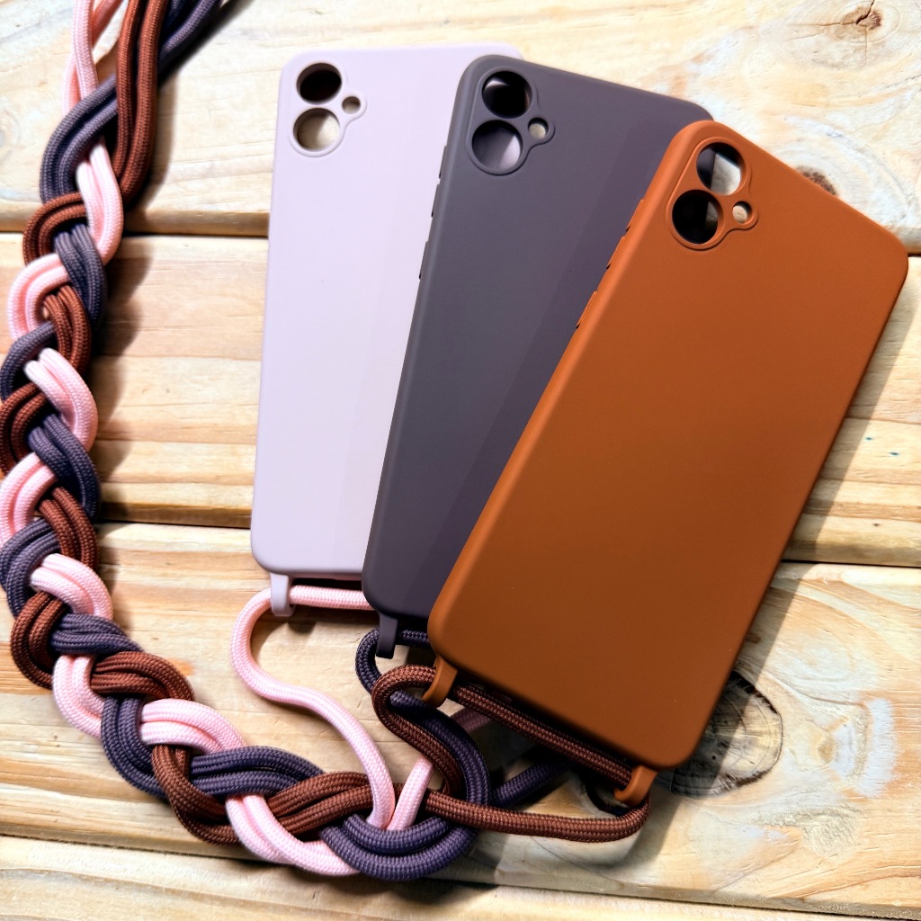Capa Capinha Samsung Galaxy A07 / A06 / A05  Silicone Premium com Alça de ombro transversal Anti Impacto e anti shock