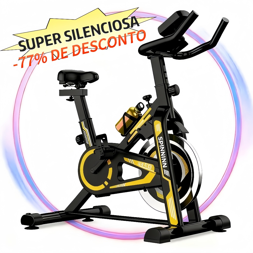 Bicicleta Ergométrica Spinning Profissional 150kg Inércia 15kg - Treino em Casa