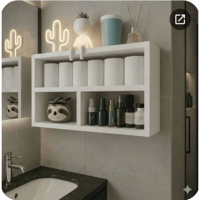 nicho 100% MDF branco quarto/banheiro/cozinha/porta tempero decoração