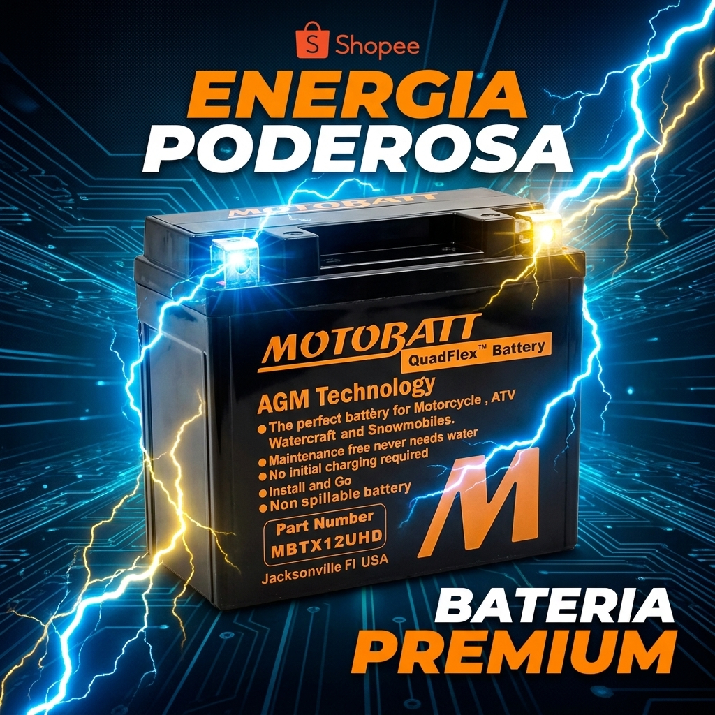 BATERIA MOTOBATT BMW F750 GS F850 GS R1200 HAYABUSA ZX7R ZX9R XTZ1200 SUPER TENERÉ VERSYS 650 GSX