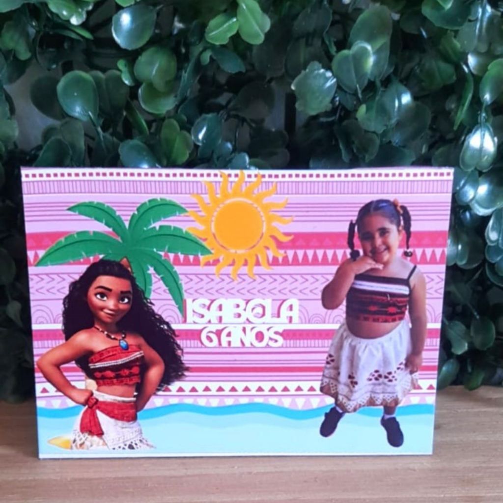 15/30/45 Imãs de Geladeira Personalizado Lembrancinhas Aniversário Infantil Moana