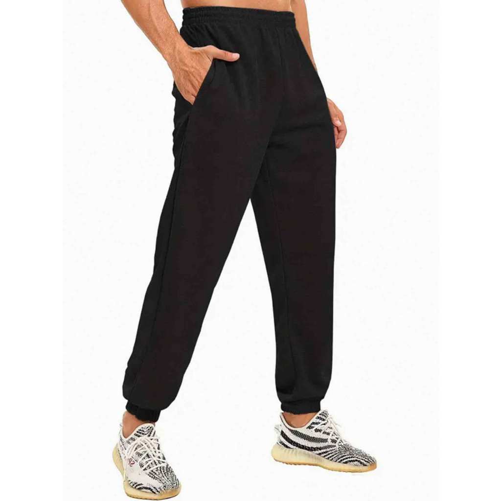 Calça Moletom Masculina Premium Confortável Quente Frio Esportiva Academia Punho Bolsos Básica
