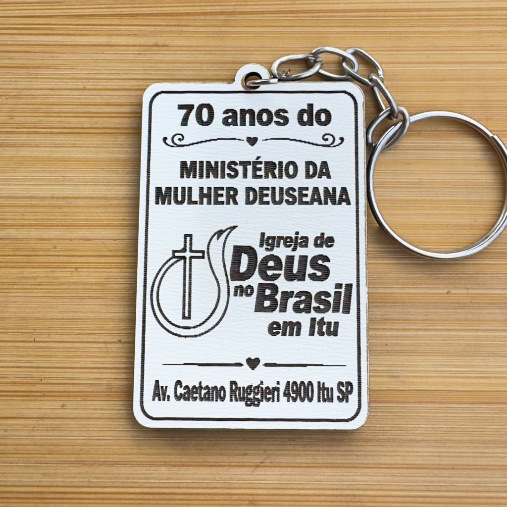 Kit Chaveiros - Ministério Mulheres Personalizado MDF Igreja Evento Religioso Lembrancinha em MDF
