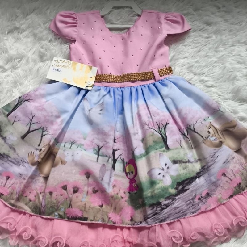 Vestido Masha e o Urso