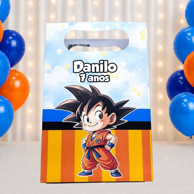 SACOLINHA PERSONALIZADA PARA LEMBRANCINHAS DRAGON BALL Z/ DRAGON BALL SUPER | SACOLA PERSONALIZADA | SACOLA SURPRESA