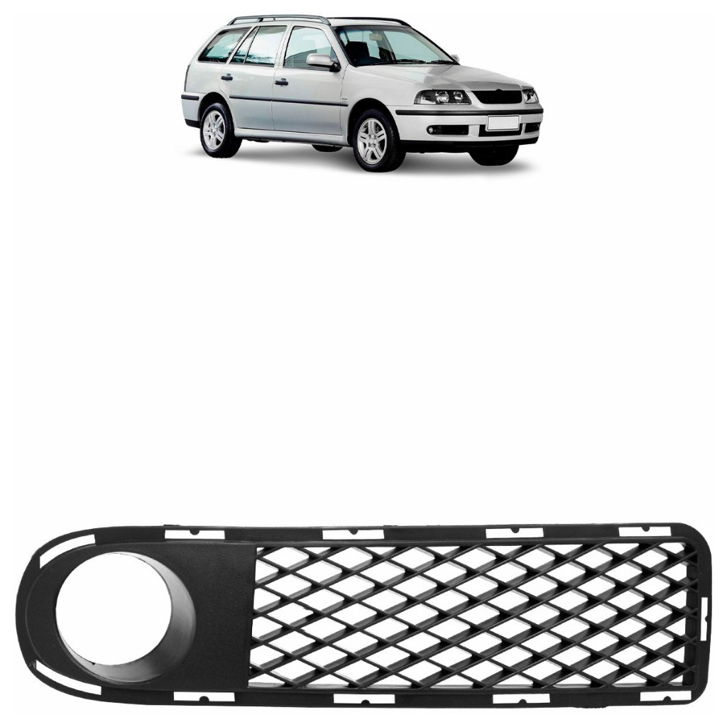 Moldura Grade Milha Gol G3 1999 2000 2001 2002 Fase I com Furo Preto