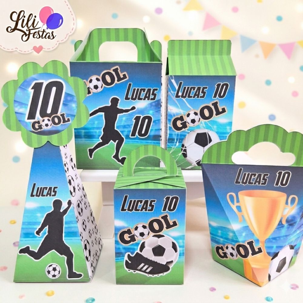 Kit Festa Infantil Futebol - Caixinhas Personalizadas