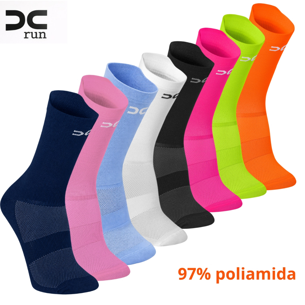 Kit 4 pares Meia Esportiva Corrida Feminino e Masculino Academia Gym Fit Respirável 97% Poliamida
