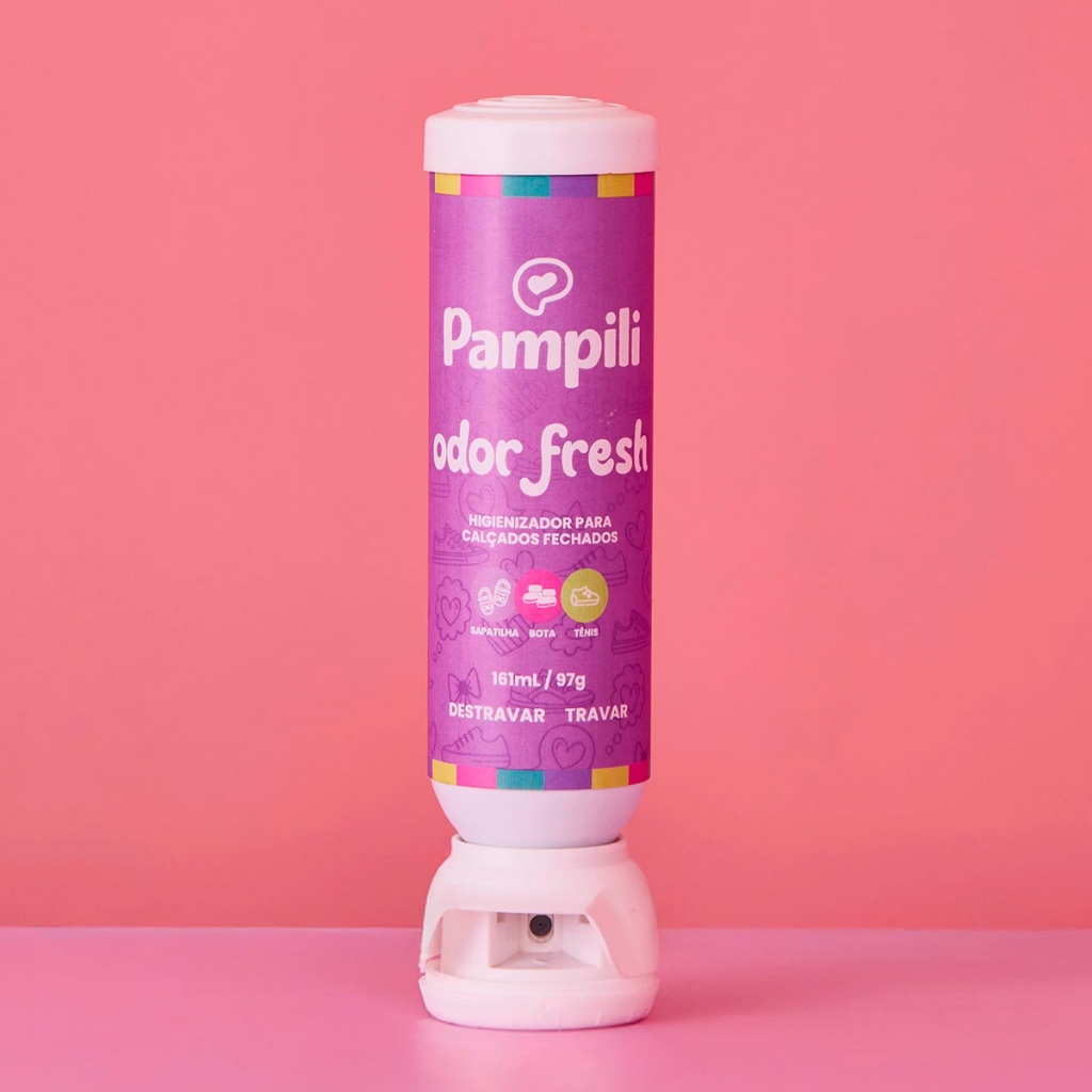 Spray Desodorante Higienizador e Antibactericida Odor Fresh Pampili
