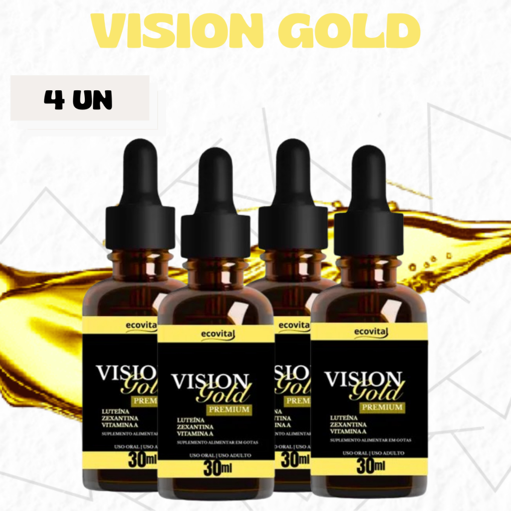 VISION GOLD - Suplemento Alimentar - Mega Promoção - 4 Unidades