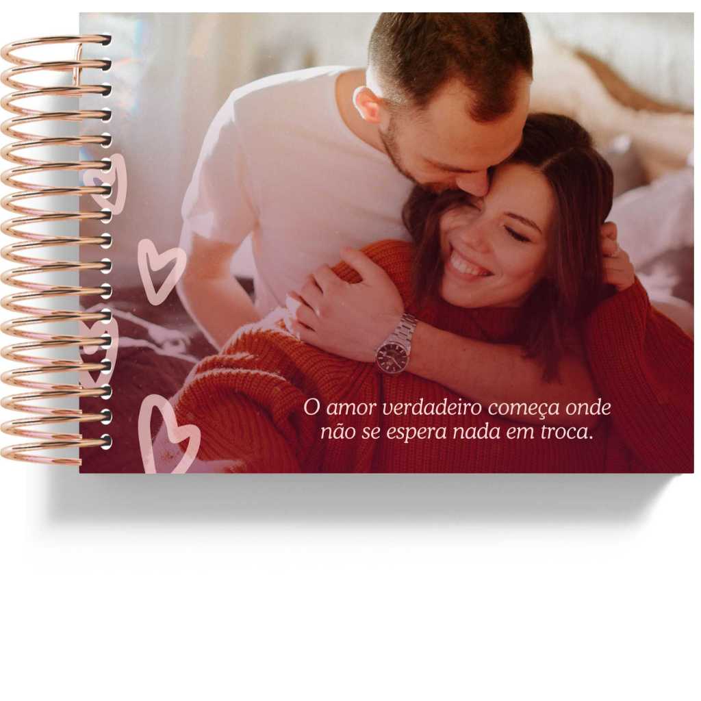 Fotolivro - Design Editável -  Capa dura - dia dos namorados - Fotos já Impressas - 21.5 x 15,5 cm Personalizado