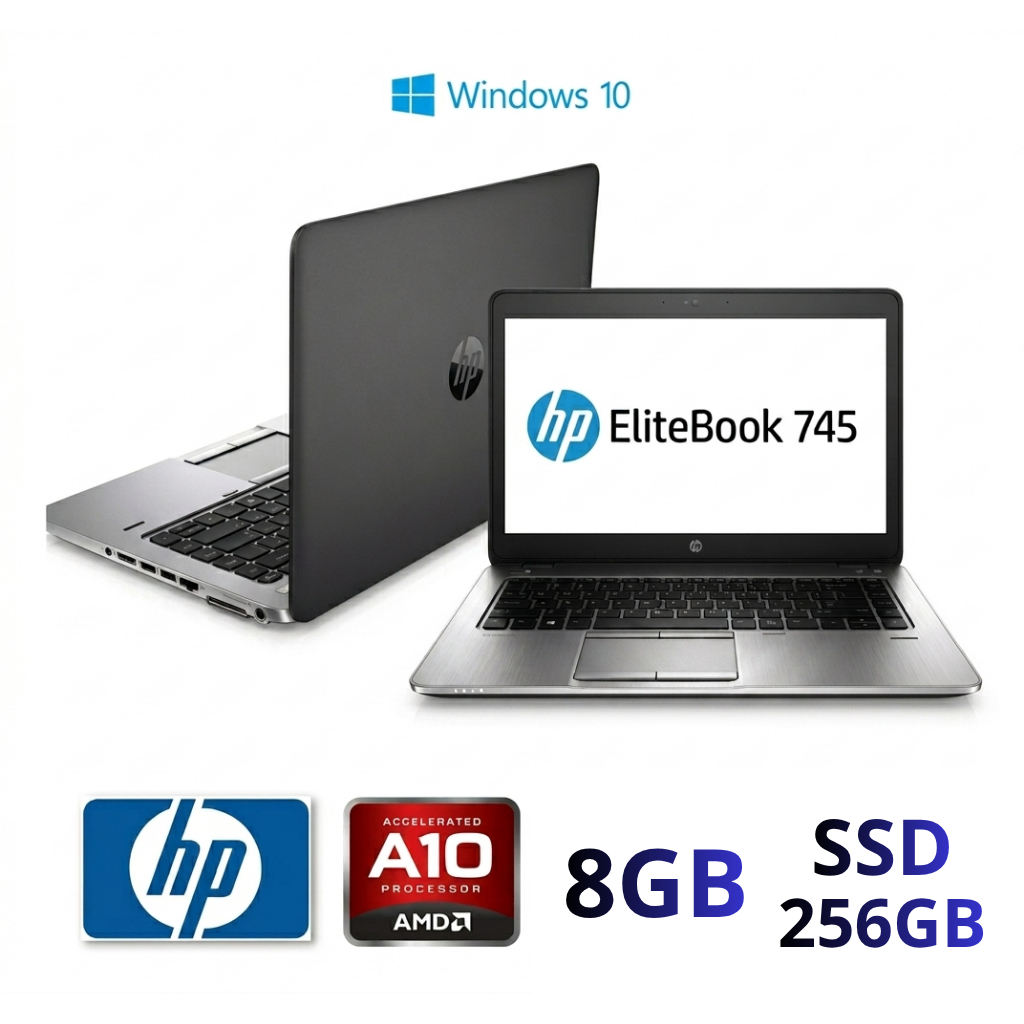 Notebook HP EliteBook 745 G2 | AMD PRO A10 | SSD 240GB | 8GB RAM | Tela 14" | Windows