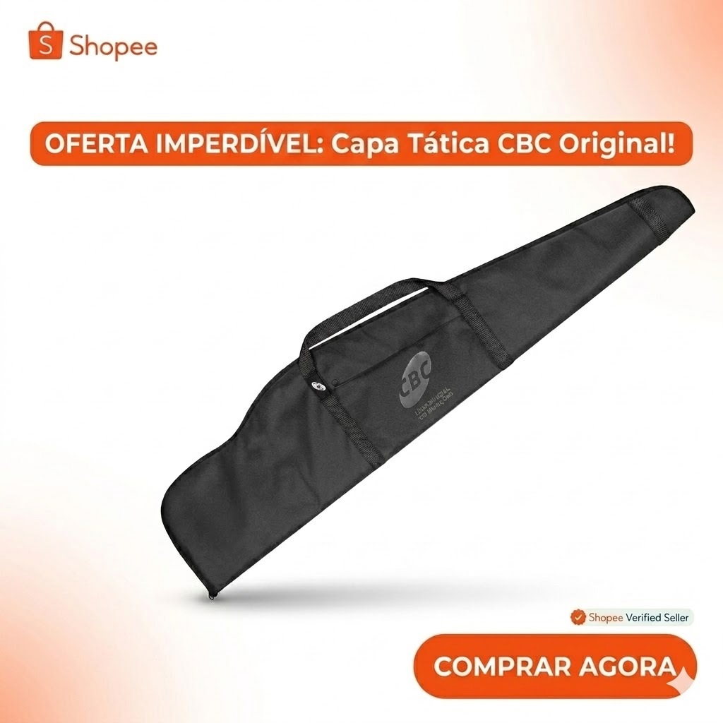 Capa Transporte Carabina Espingarda CBC 120cm Alça Dupla Reforçada