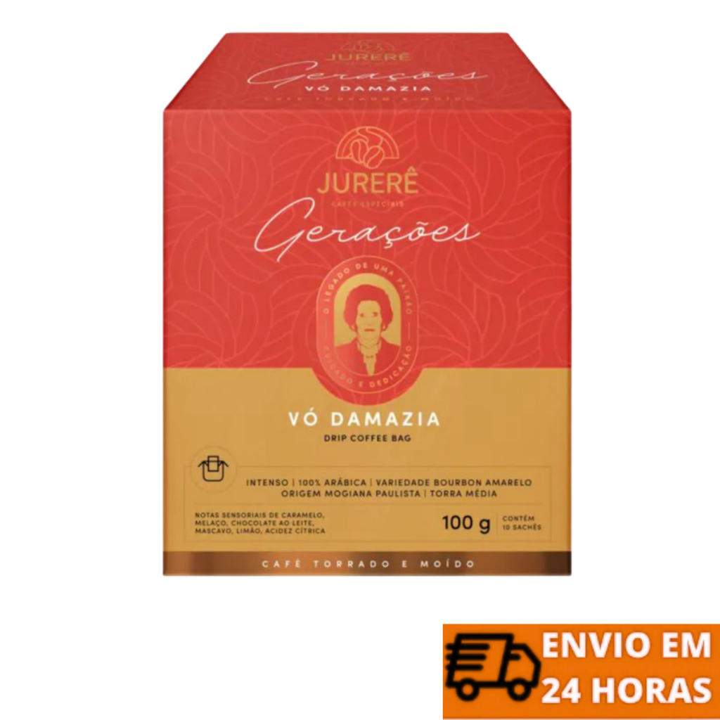 Café Jurerê Solúvel Em Sachê Com Aromas De Caramelo, Chocolate e Limão 100gr