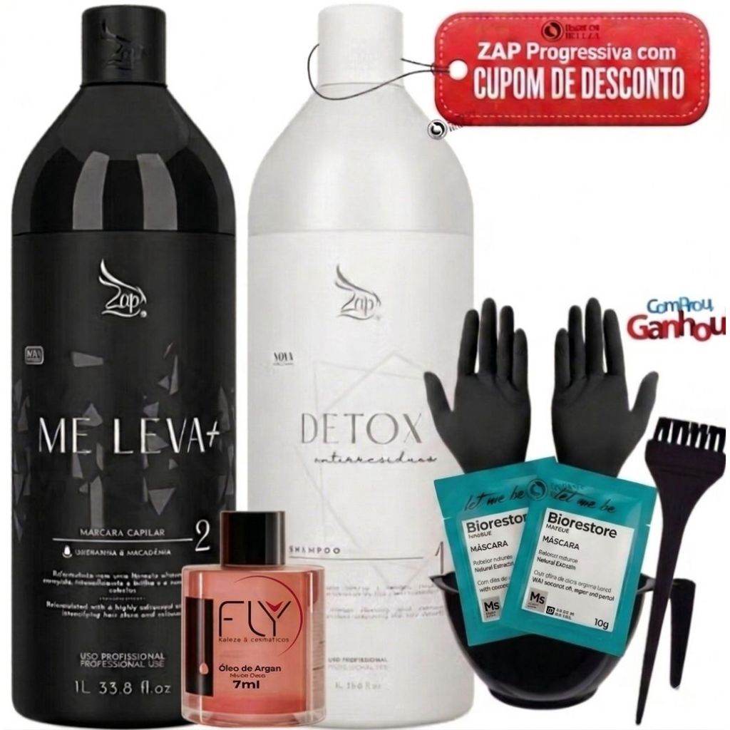 Escova Progressiva Zap Me Leva Lançamento Nova A Original.Envio imediato.