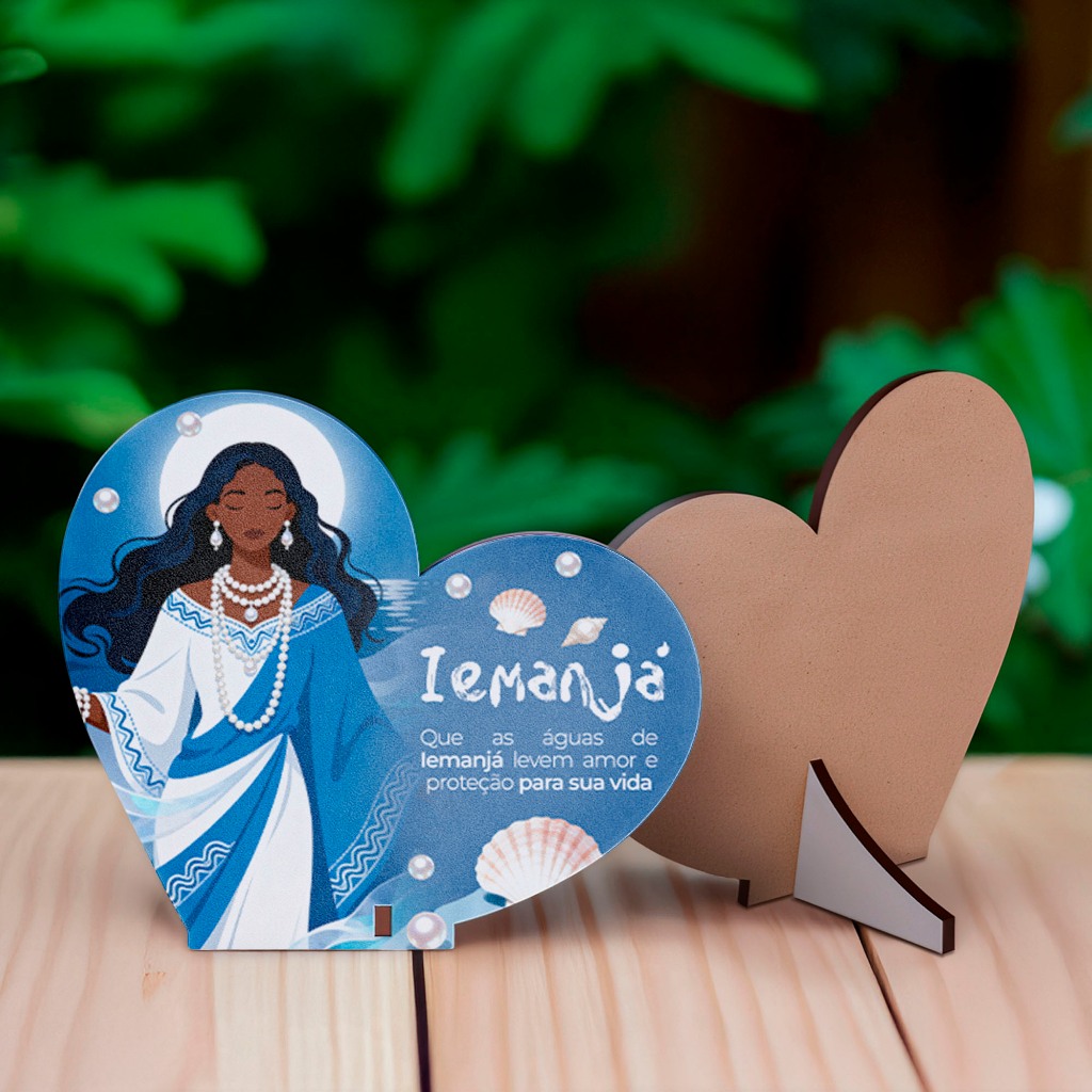 Lembrancinha Orixá Iemanjá Para Eventos Religiosos - MDF Kit 45 unidades