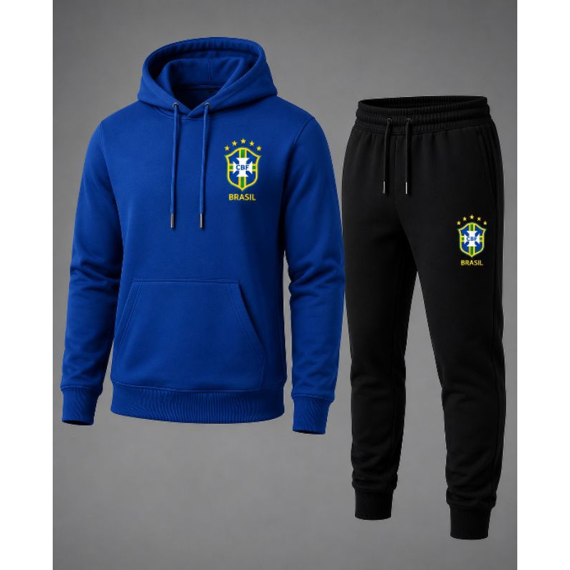Conjunto De Moletom Seleção Brasileira Inverno Frio