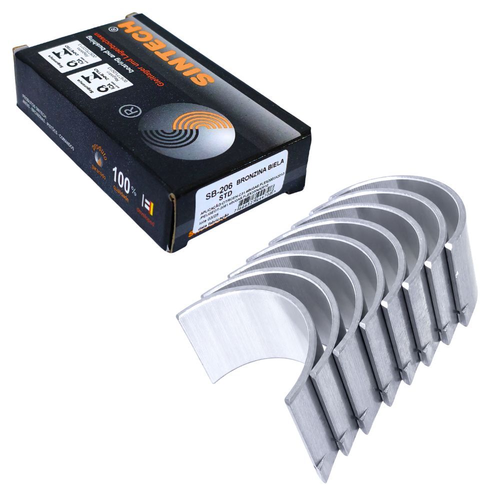 Jogo Bronzina Biela STD com Trava Aircross Berlingo C3 C4 Xsara 2008 206 207 208 307 308 1.6 16v