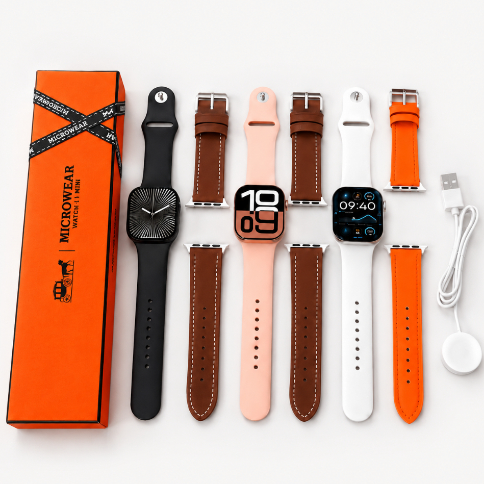 Relógio Smartwatch W11 Mini Série 11 Lançamento Responde mensagem/Feminino e masculino MICROWEAR