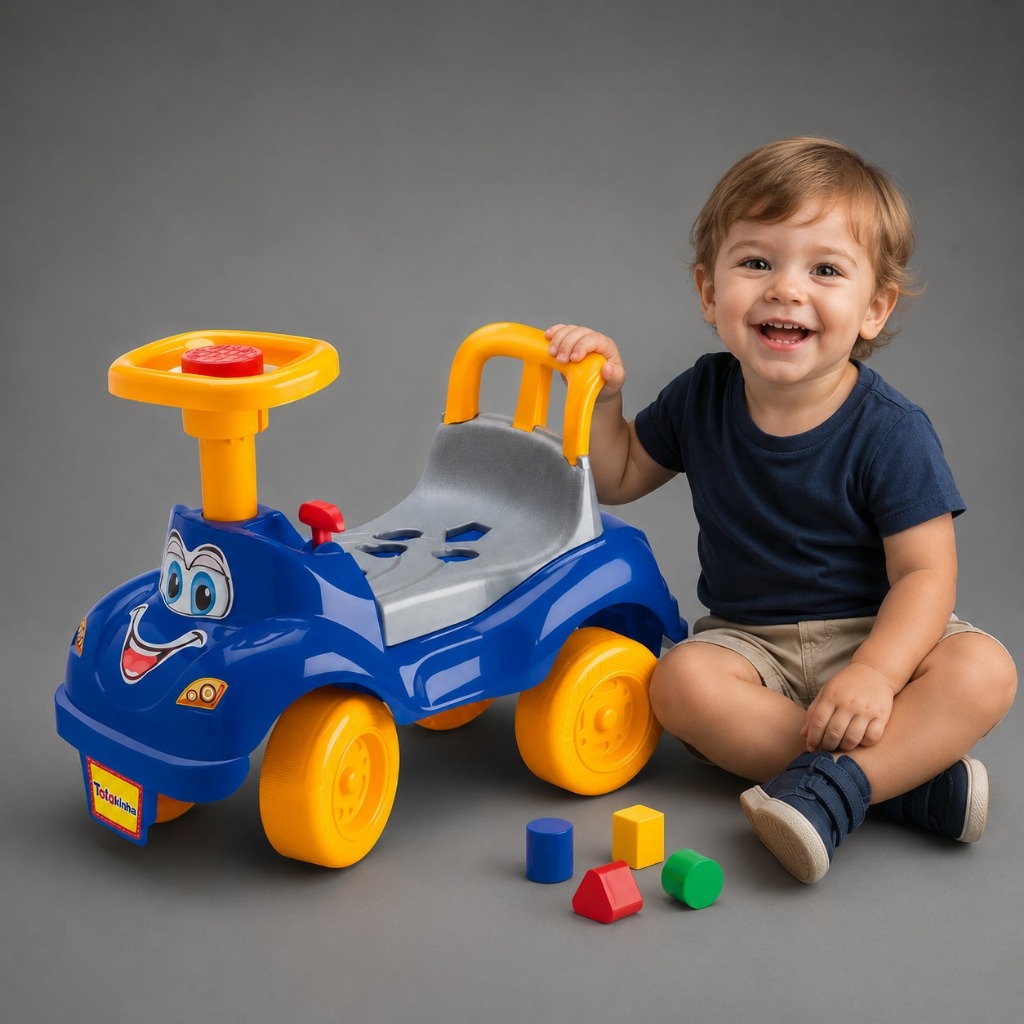 Carrinho de Passeio Infantil Totokinha Infantil Totoka Clássica Azul - Cardoso Toys