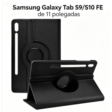 Capa flip giratória 360° para tablets Samsung Galaxy Tab S9/S10 FE de 11 polegadas