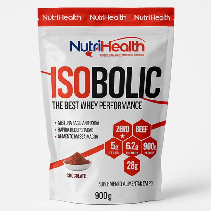 Suplemento Pó Whey Protein Isolada Isobolic Refil 1.8kg