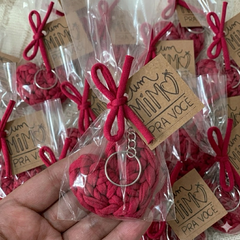 10 a 30 Chaveiros + Tag + Embalagem Lembrancinha Clientes Empresa Mimo