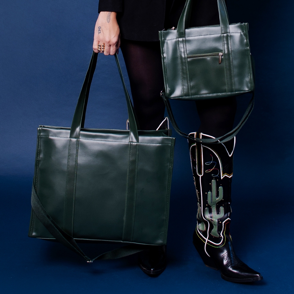 Bolsa Tote Pro com Alça Verde Oliva — imagem 2 de 2