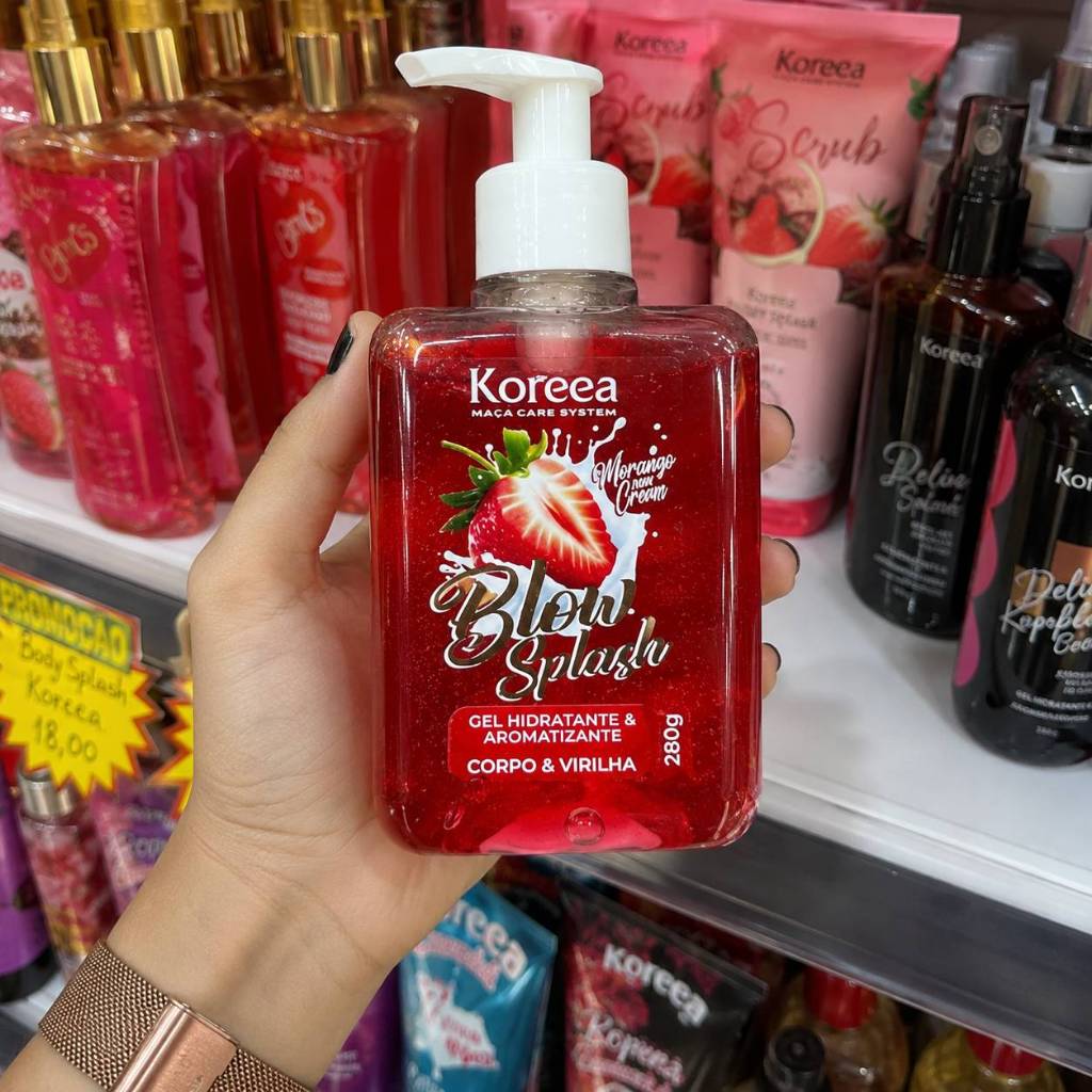 Gel Beijável Blow Splash Koreea 280g | Hidratante Corporal com Aroma Intenso