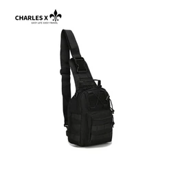 CHARLES X Bolsa Tática Transversal Peito E Ombro Impermeável Viagem Esportivo ao Ar Livre Sling Sport Unisexx