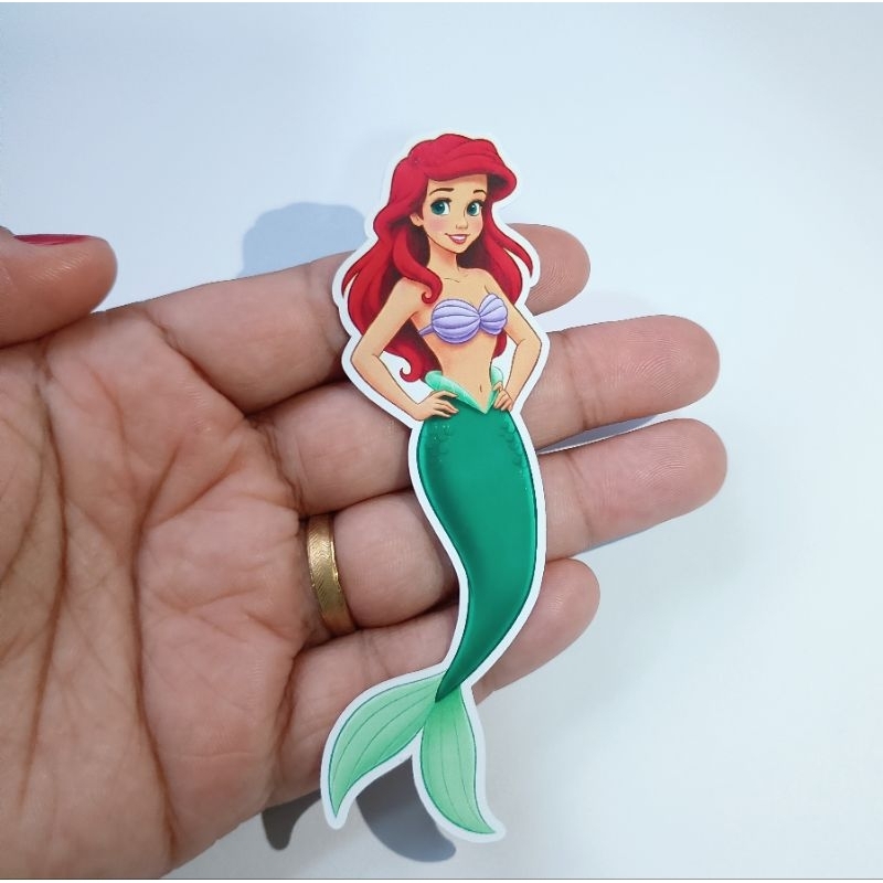 Aplique para Tubete Ariel A Pequena Sereia Festa Aniversário