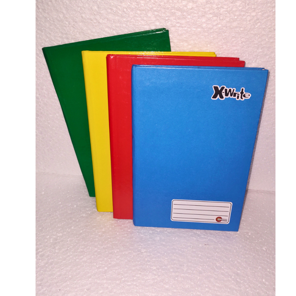 Caderno 1/4 Brochura Capa Dura - 48 Folhas - Caderno Costurado Capa Dura - X-Write Máxima