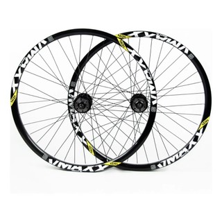 Par Roda Montada 26 Vzan Vmaxx SL 36 furos Cubo Aço Porca Disco Raio Fino Preto Grau Freeride RL Wheeling BMX Rimaxx